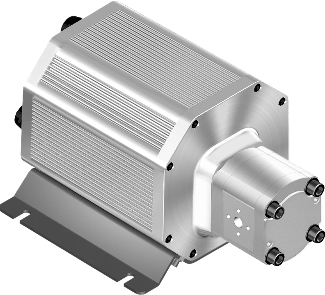 ALMOTT electric pump: brushless PMSM motor with a gear pump